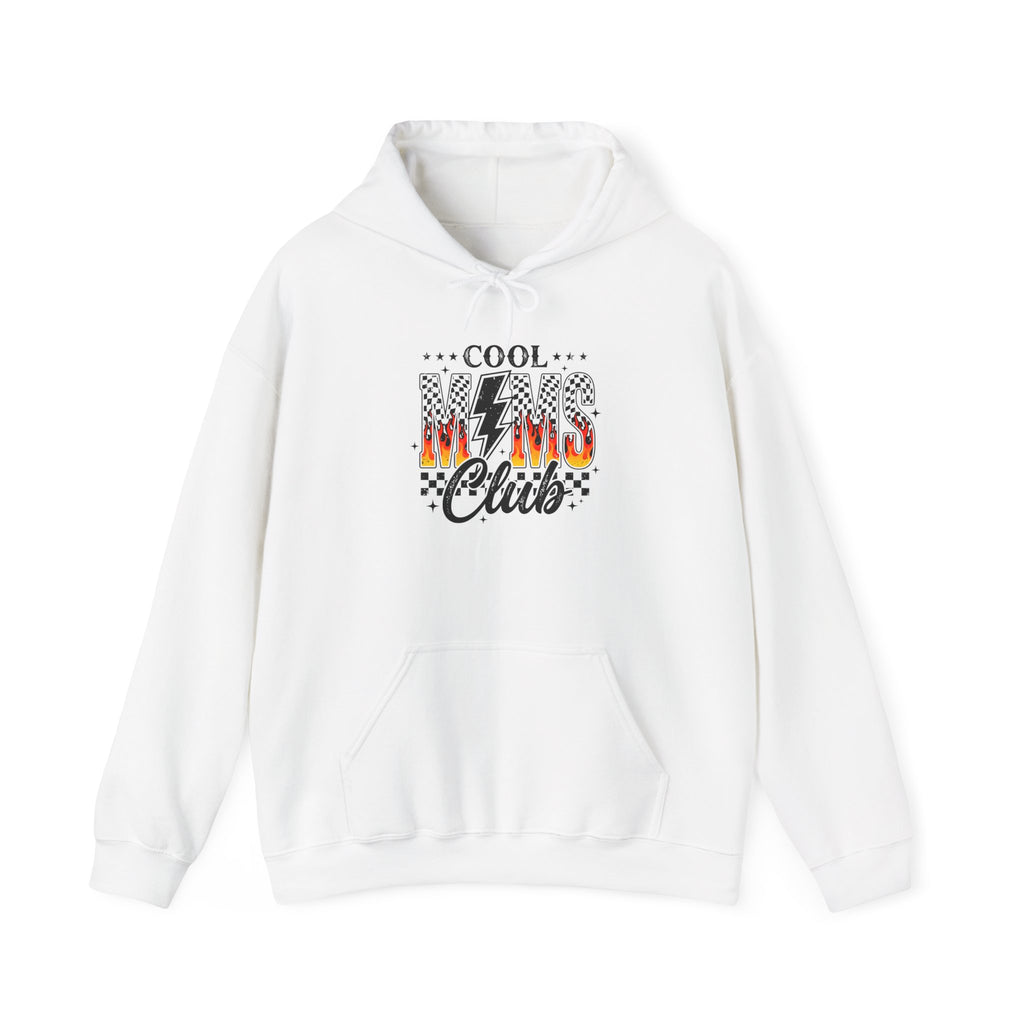 Hoodie - "Cool Mom Club" Retro Lightning Graphic Pullover